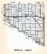 Renville County 1, Wang, Ericson, Crooks, Winfield, Hawk Creek, Sacred Heart, Emmet, Troy, Flora, Minnesota State Atlas 1954
